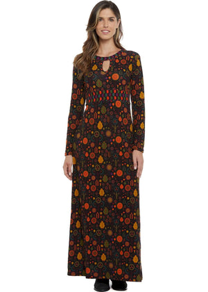 W24D10 - Vestito lungo Art on Wall di Baba Design - Gipsy Fashion Wear 