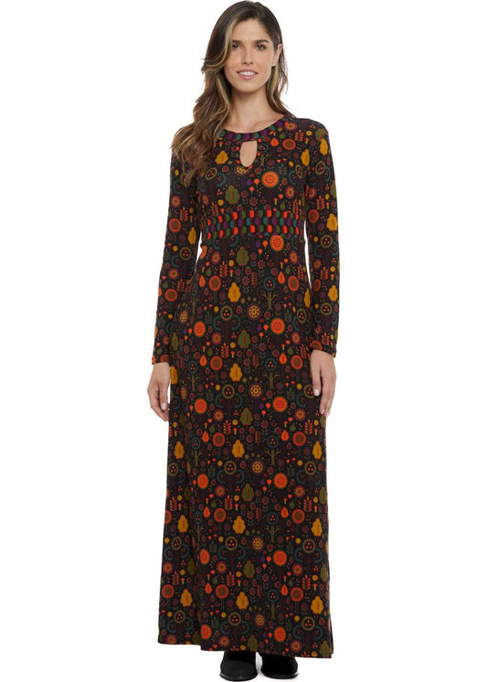 W24D10 - Vestito lungo Art on Wall di Baba Design