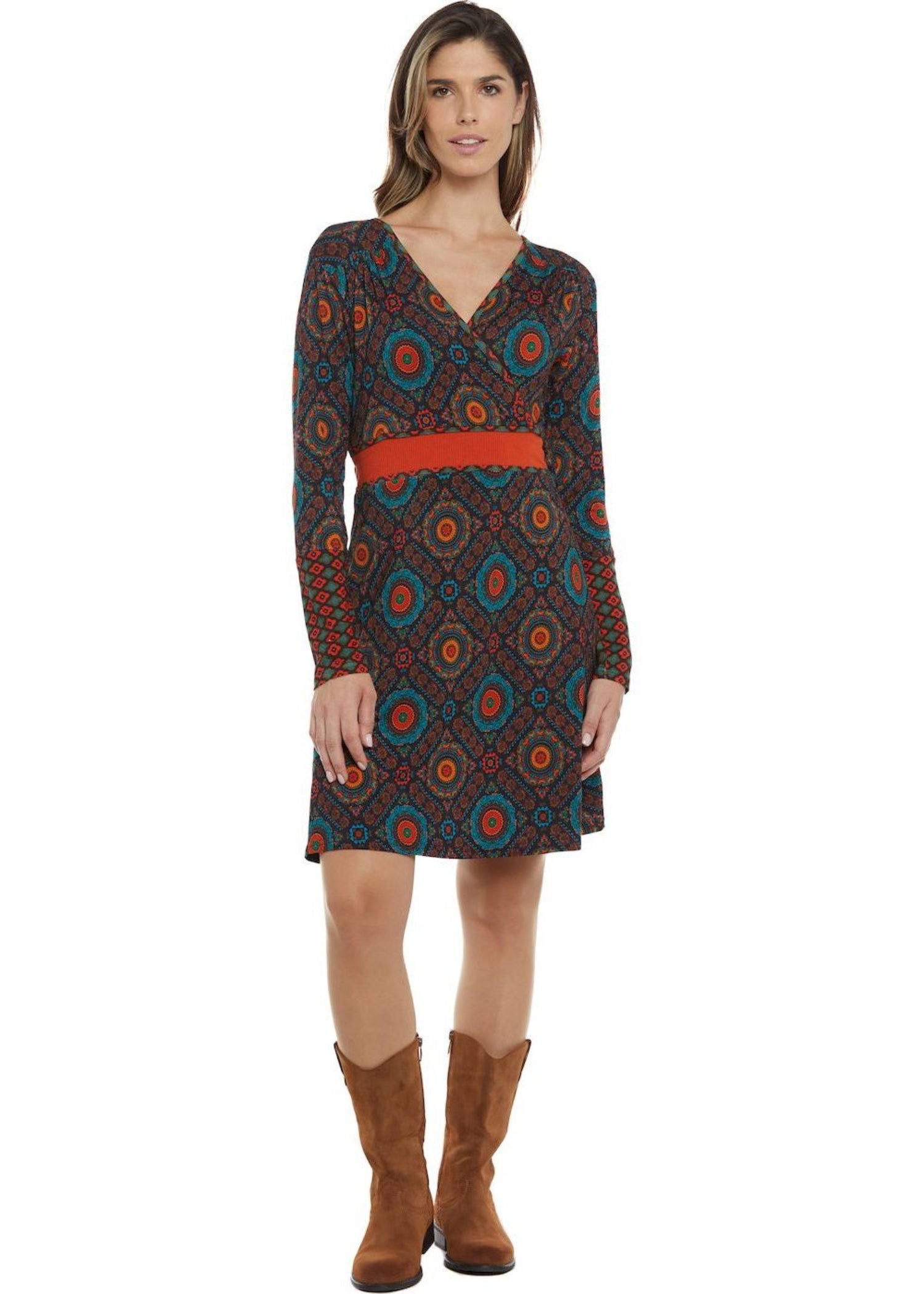 W24D12 - Vestito svasato Urban Marks di Baba Design - Gipsy Fashion Wear 