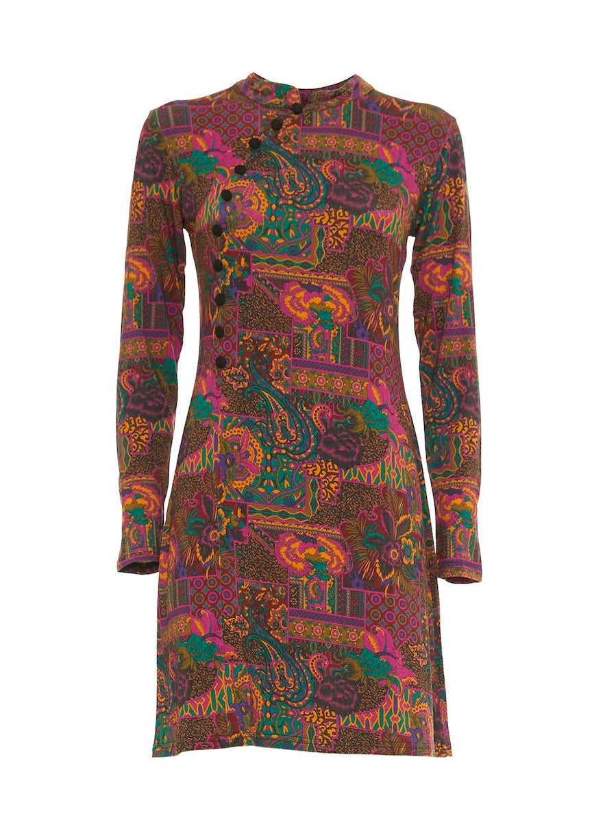 W24D14 - Vestito corto Spray Soul di Baba Design - Gipsy Fashion Wear 