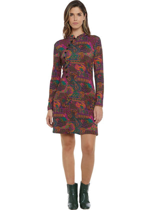 W24D14 - Vestito corto Spray Soul di Baba Design - Gipsy Fashion Wear 