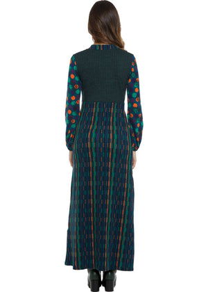 W24D16 - Vestito lungo Mural Visions di Baba Design - Gipsy Fashion Wear 