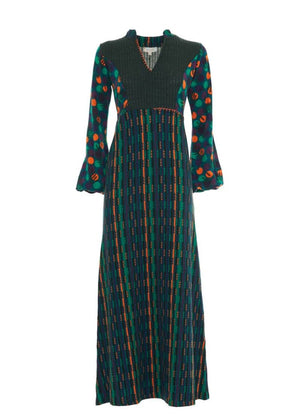 W24D16 - Vestito lungo Mural Visions di Baba Design - Gipsy Fashion Wear 