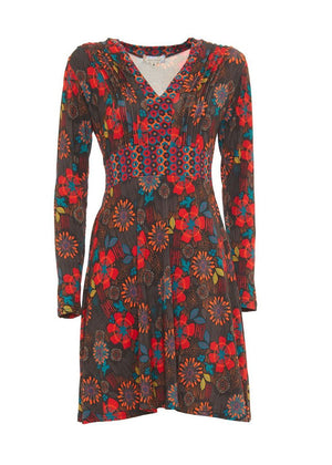 W24D20 - Vestito svasato Colors Revolution di Baba Design - Gipsy Fashion Wear 