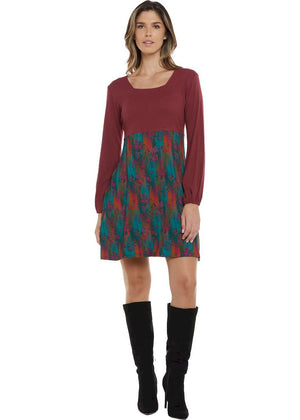 W24D22 - Vestito corto svasato Concrete Jungle di Baba Design - Gipsy Fashion Wear 