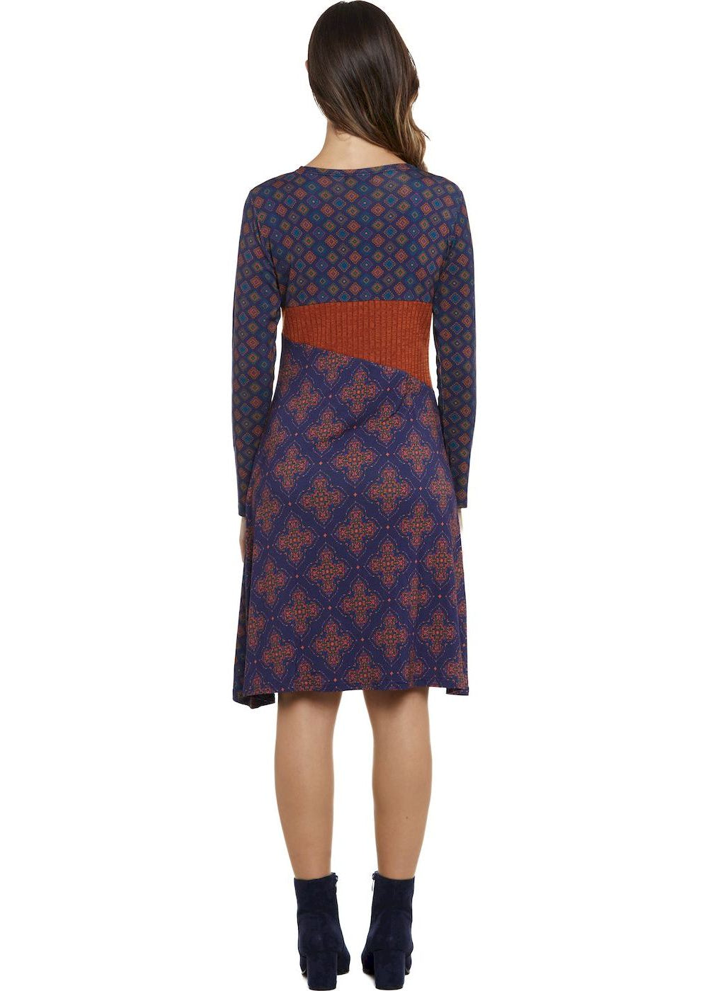 W24D26 - Vestito longuette City Canvas di Baba Design - Gipsy Fashion Wear 