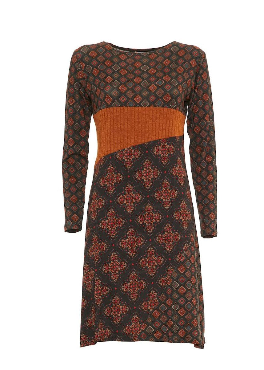 W24D26 - Vestito longuette City Canvas di Baba Design - Gipsy Fashion Wear 