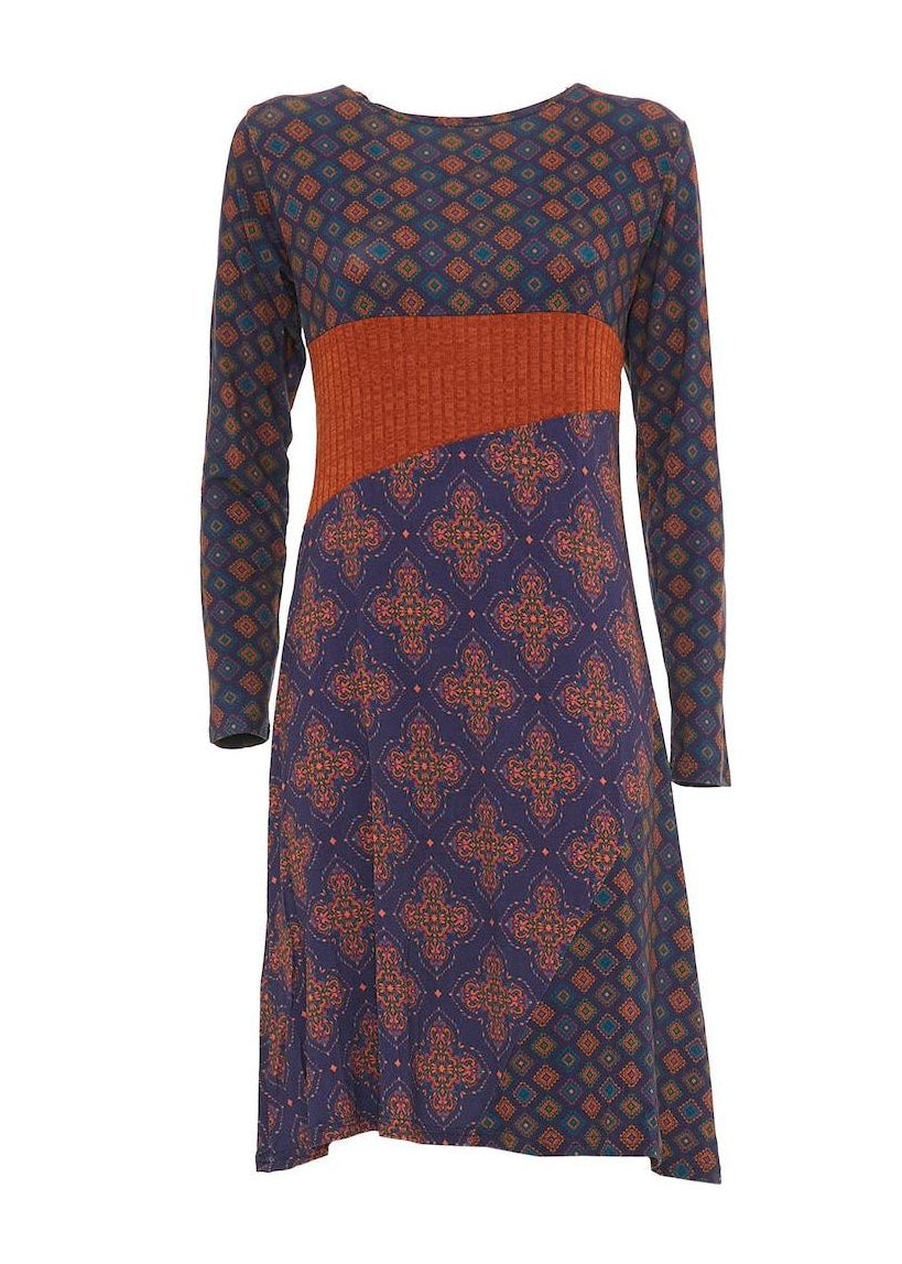 W24D26 - Vestito longuette City Canvas di Baba Design - Gipsy Fashion Wear 