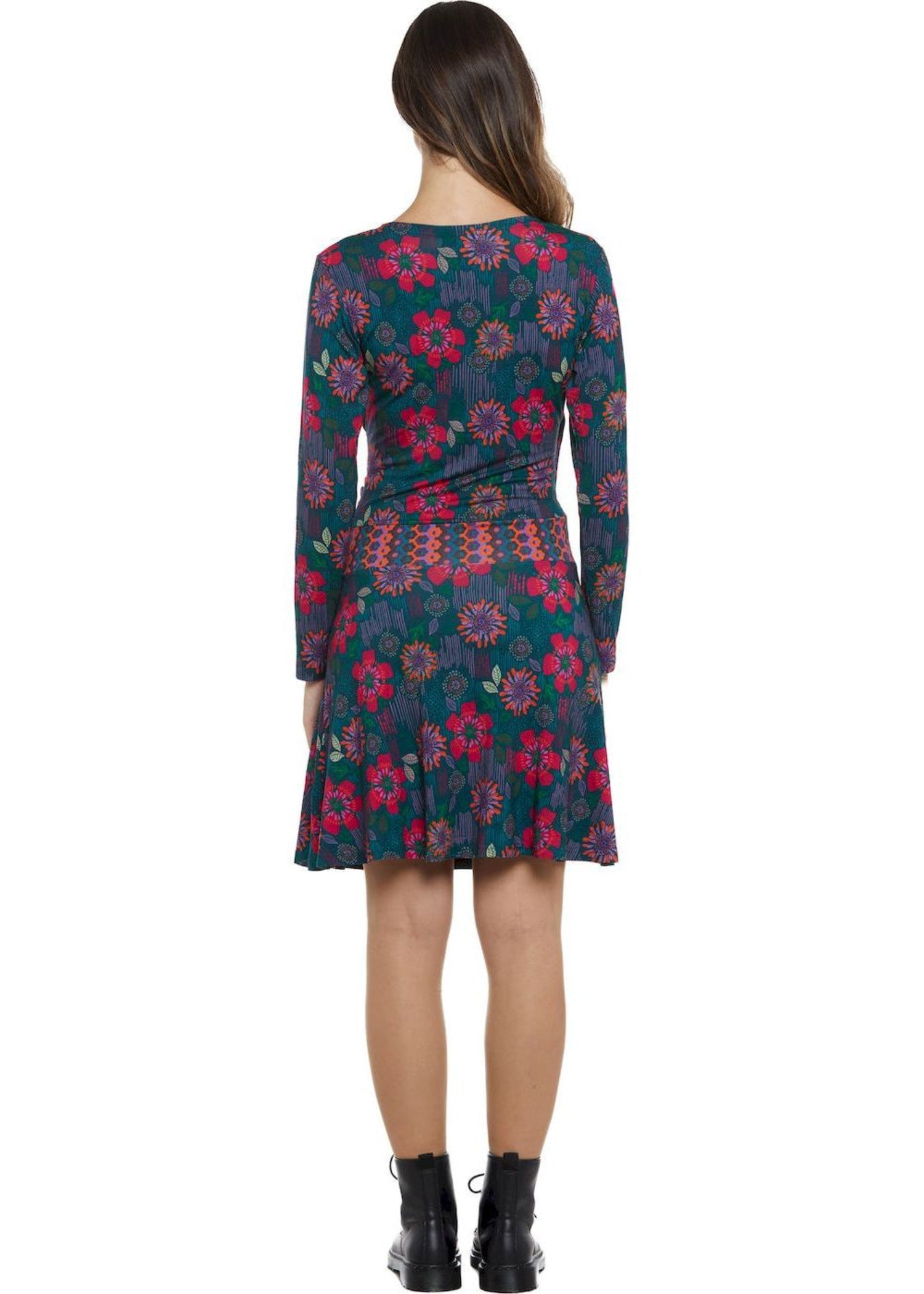 W24D28 - Vestito corto Colors Revolution di Baba Design - Gipsy Fashion Wear 