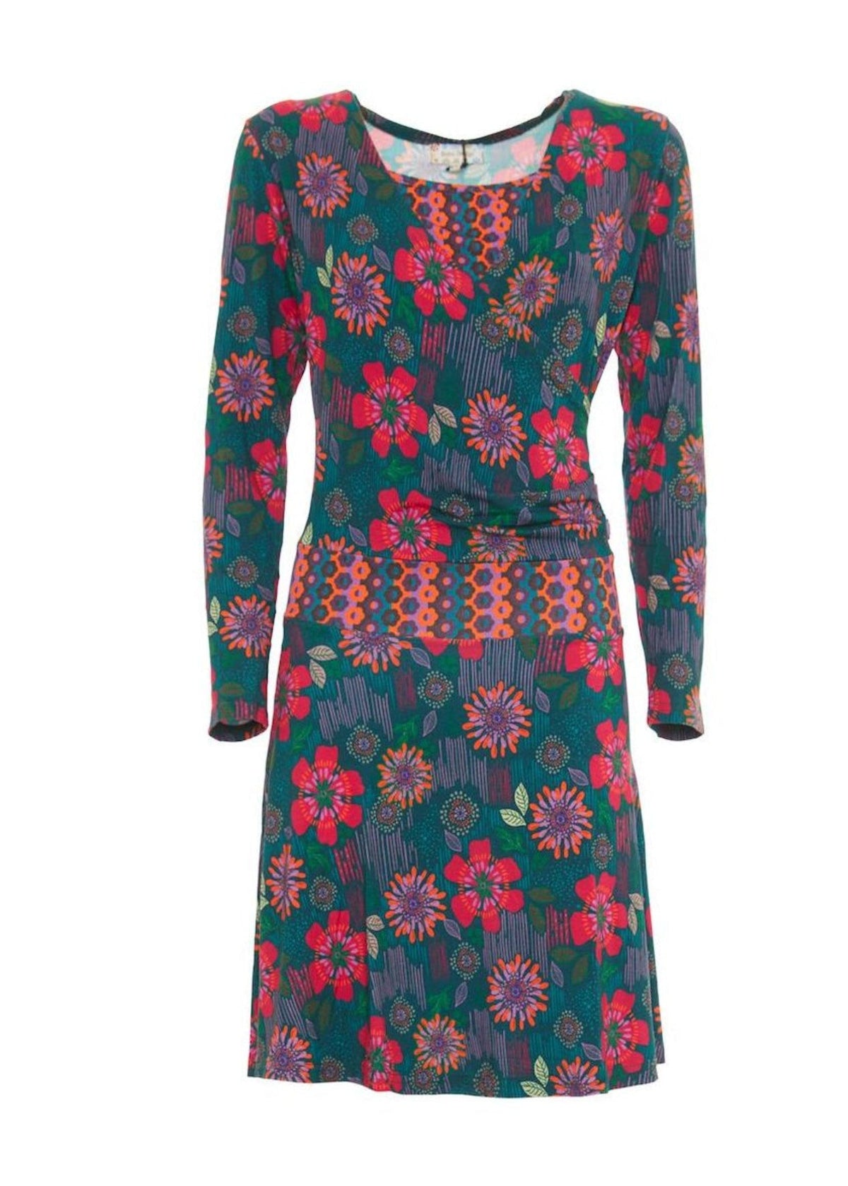 W24D28 - Vestito corto Colors Revolution di Baba Design - Gipsy Fashion Wear 