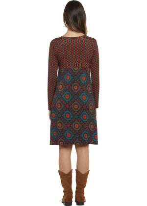 W24D29 - Vestito svasato Urban Marks di Baba Design - Gipsy Fashion Wear 