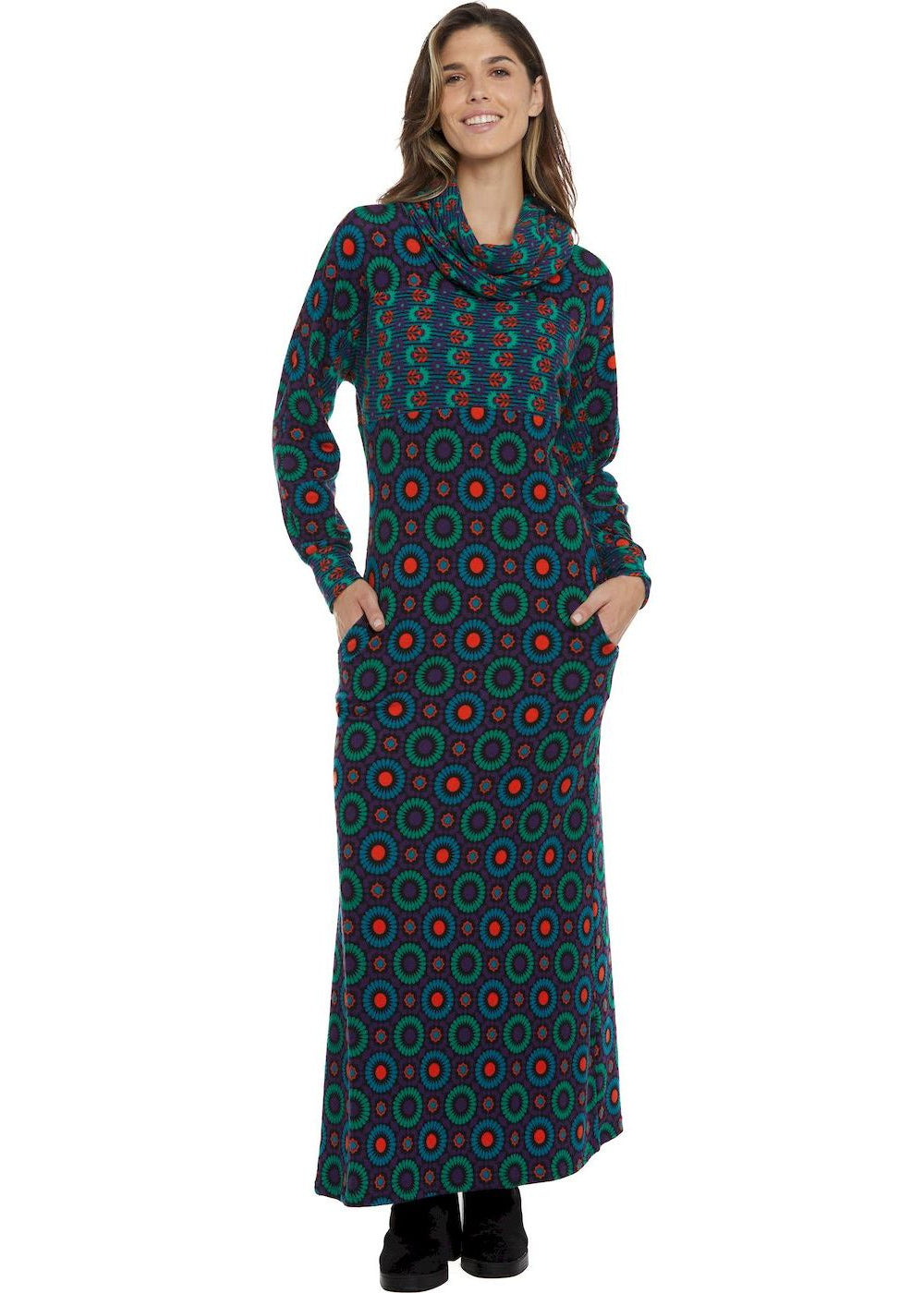 W24D34 - Vestito lungo Graffiti Dreams di Baba Design - Gipsy Fashion Wear 