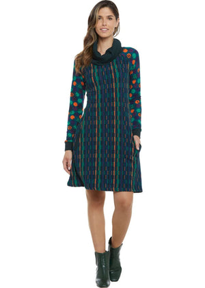 W24D35 - Vestito Mural Visions di Baba Design - Gipsy Fashion Wear 