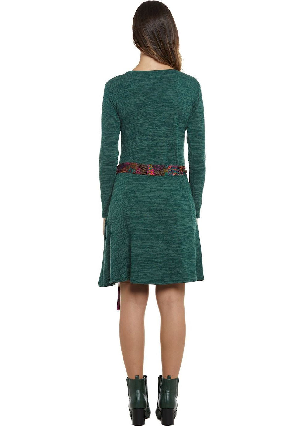 W24D36 - Vestito corto svasato Spray Soul di Baba Design - Gipsy Fashion Wear 