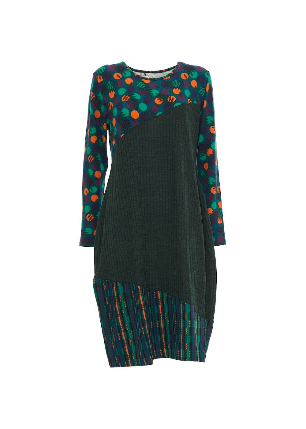 W24HBD10 - Vestito longuette Mural Visions Happy Baba di Baba Design - Gipsy Fashion Wear 