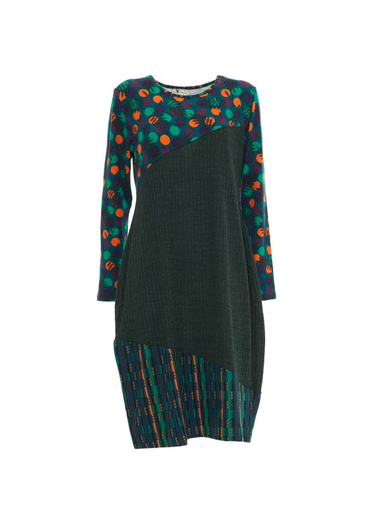 W24HBD10 - Mural Visions Happy Baba Midi Dress by Baba Design