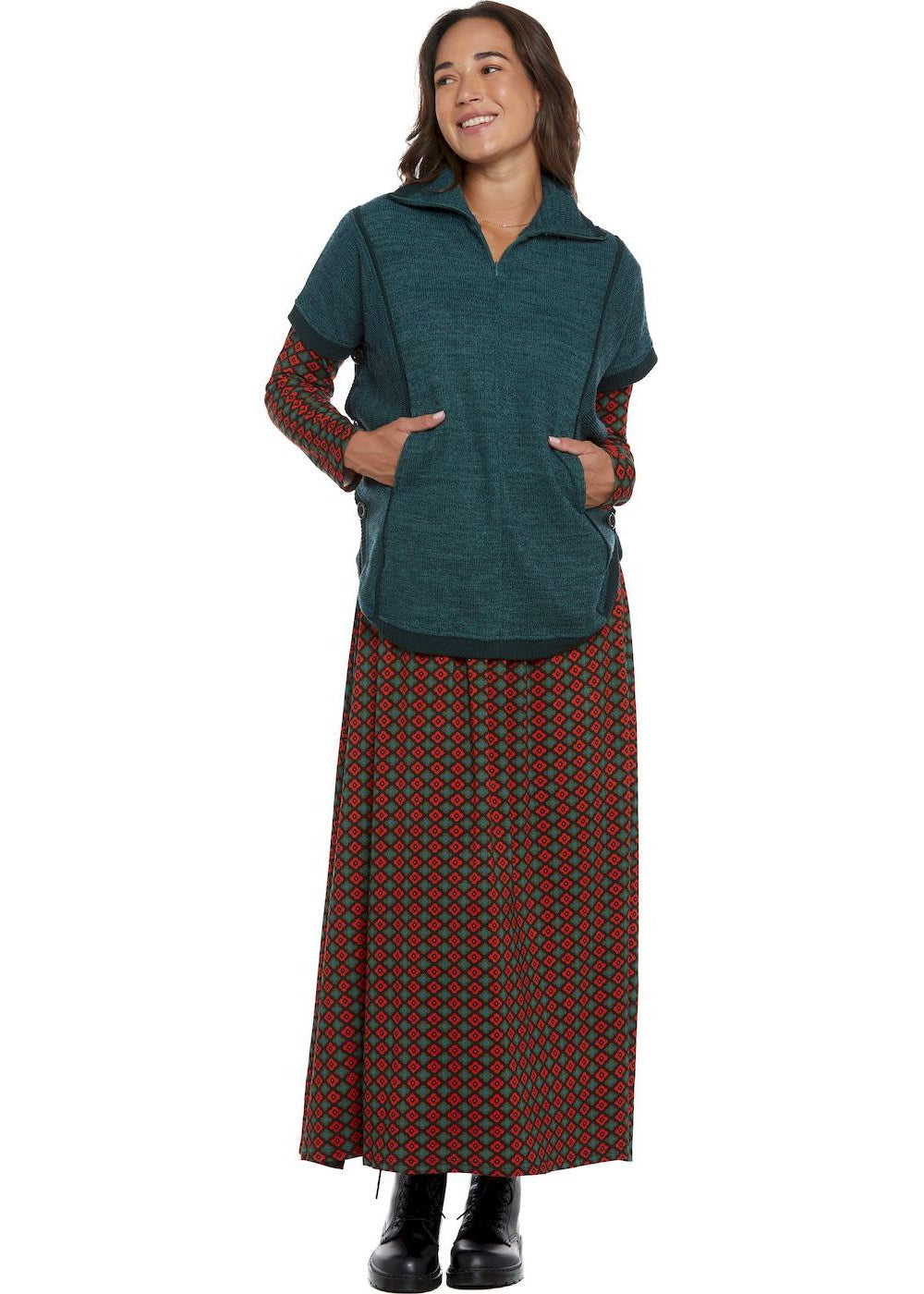 W24HBT05 - Poncho Urban Marks Happy Baba di Baba Design