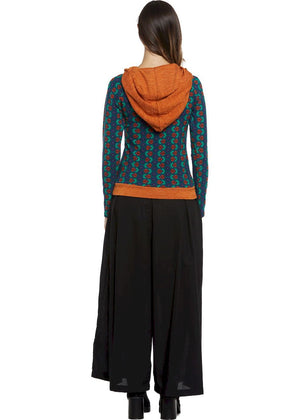 W24P10 - Pantalone largo Graffiti Dreams di Baba Design - Gipsy Fashion Wear 