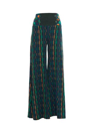 W24P13 - Pantalone palazzo Mural Visions di Baba Design - Gipsy Fashion Wear 