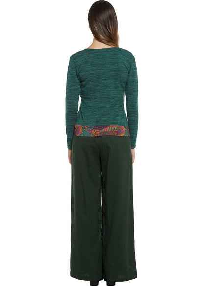 W24P14 - Spray Soul palazzo trousers by Baba Design