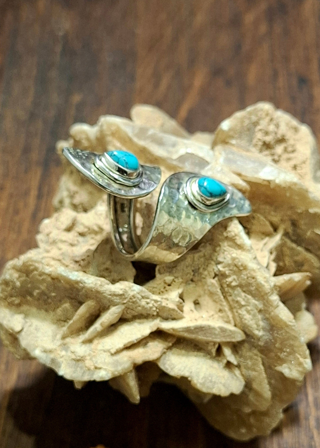 Anello Long Boho Martellato