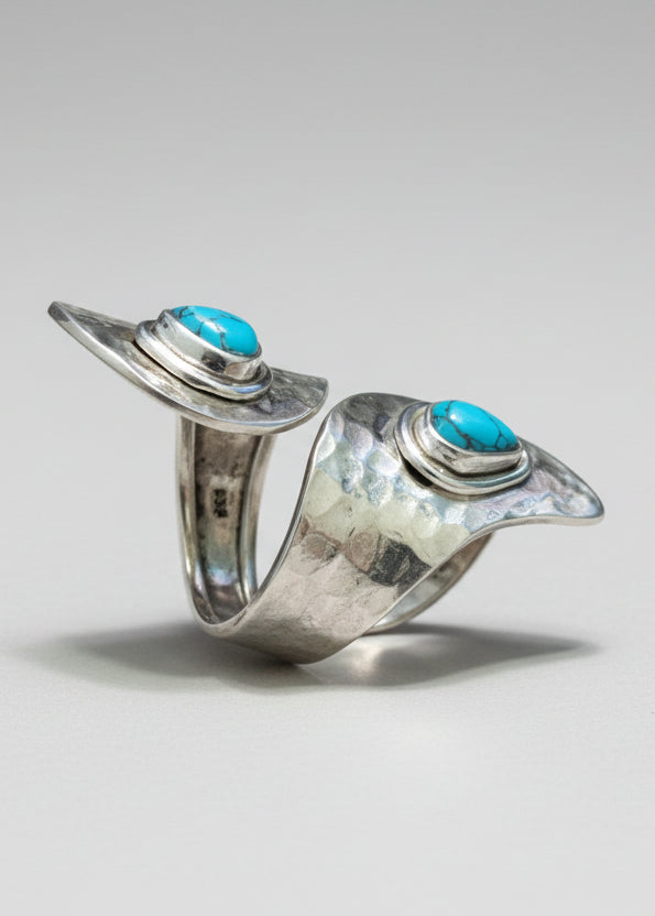 Anello Long Boho Martellato - Gipsy Fashion Wear 