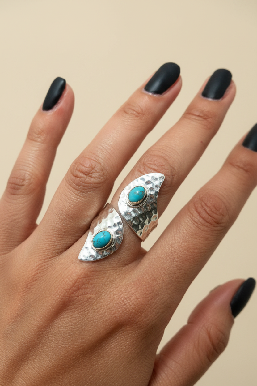 Anello long boho turchese ottimizzato