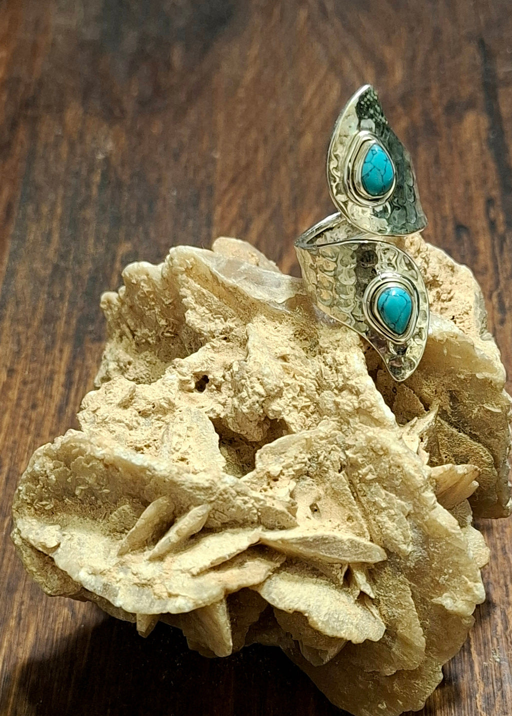 Anello Long Boho Martellato