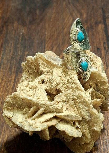 Anello Long Boho Martellato