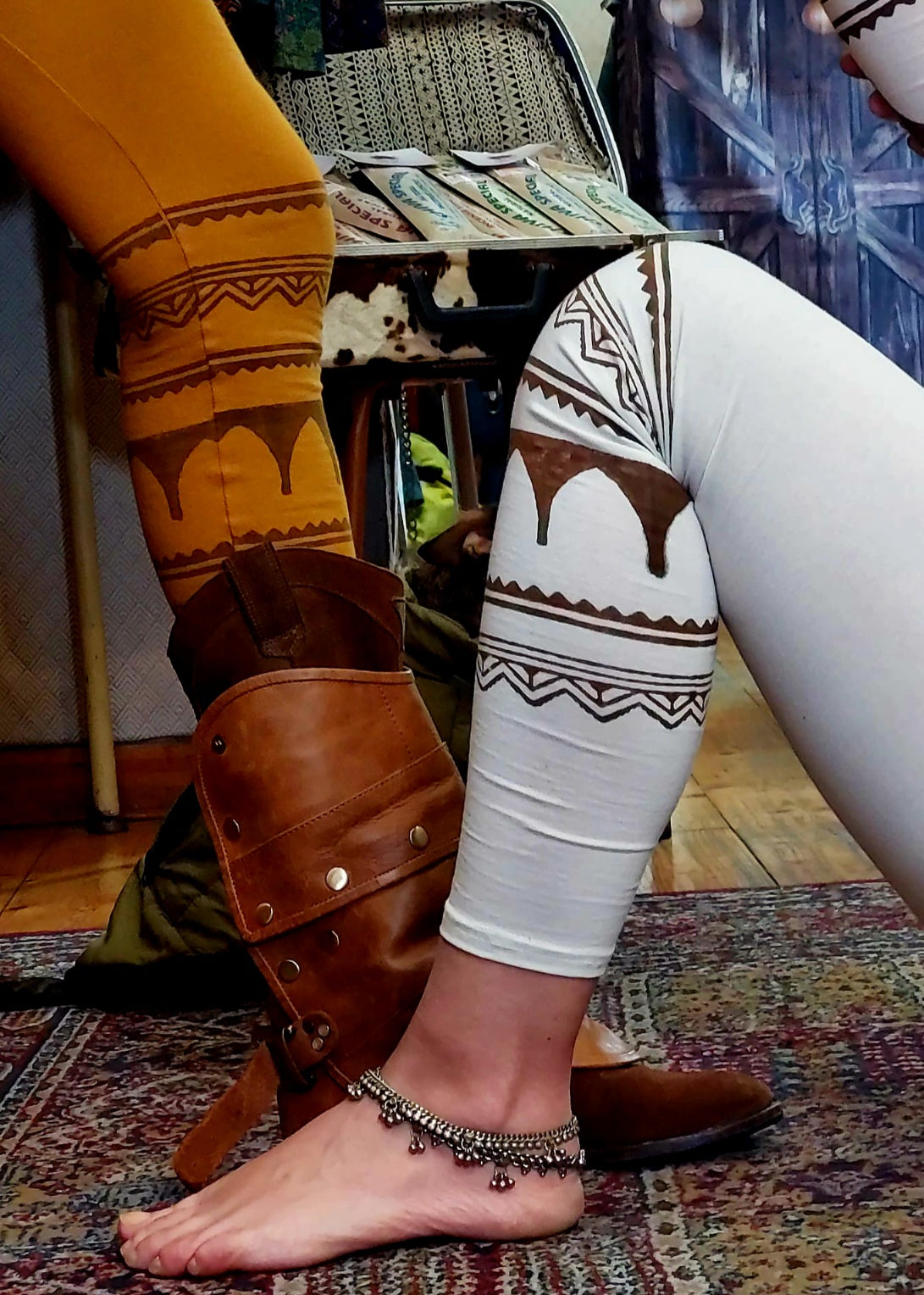 Yoga Block Print Leggings - Gipsy Fashion Wear 