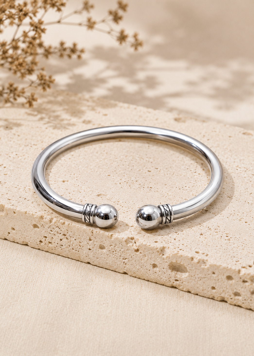 Bracciale Rigido Banu | Bagno d'Argento Stile Tribale