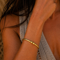 Bracciale Rigido Simplicity | Ottone Dorato Stile Boho