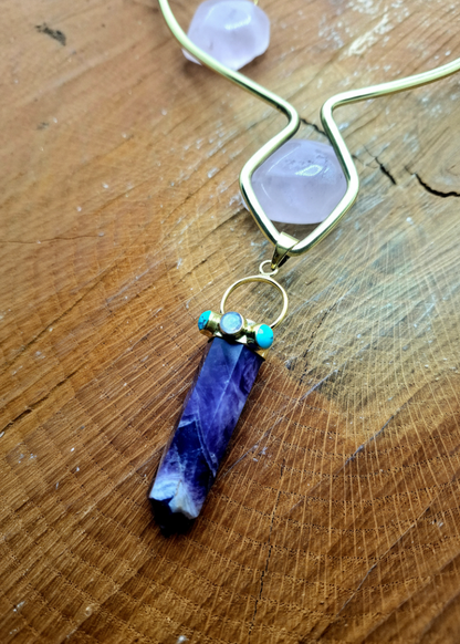 Collana cristallo ametista