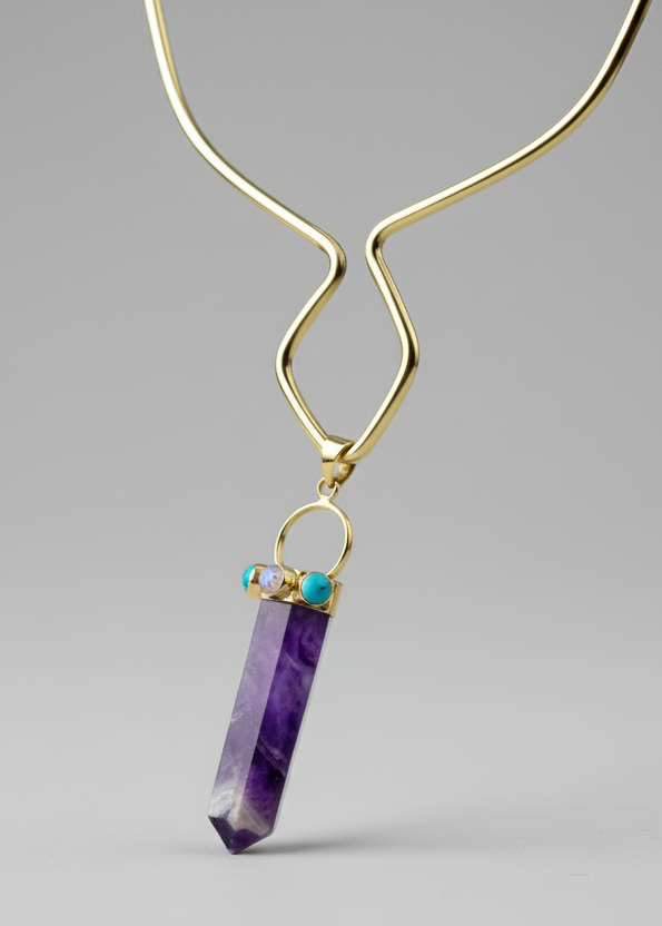 Collana cristallo ametista