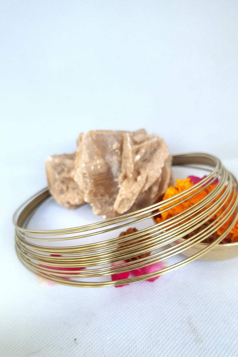 Sahara Sunset Chocker - Collare multifilo in ottone