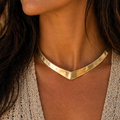 Dunes - Collare Ottone Rigido Minimal Boho