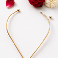 Sacred Point - Rigid Brass Pointed Collar with Boho Pendants