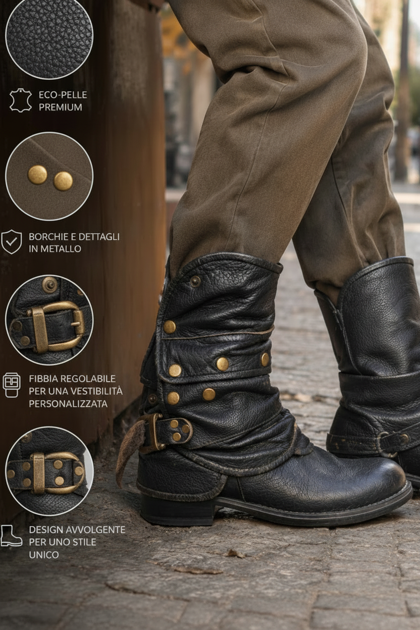 Boots Cover - Adjustable Leather Boot Covers