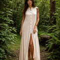 Fatimah Dress - Vestito Gilet Versatile Cotone