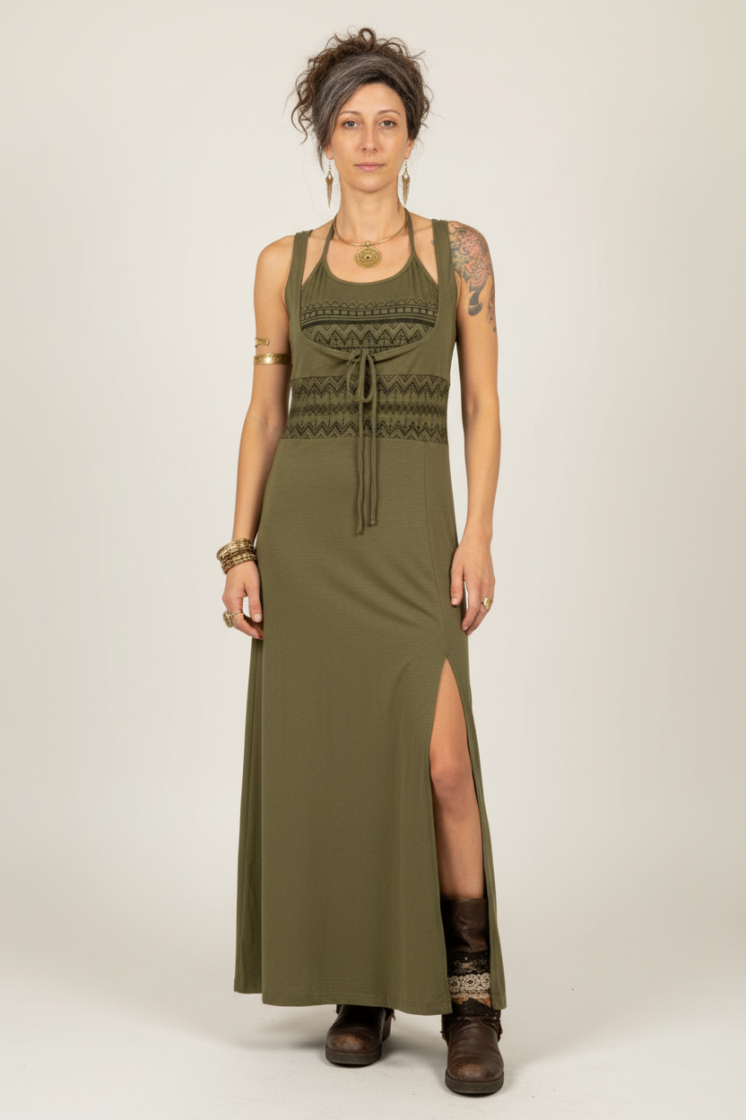 Foto prodotto vestito verde oliva