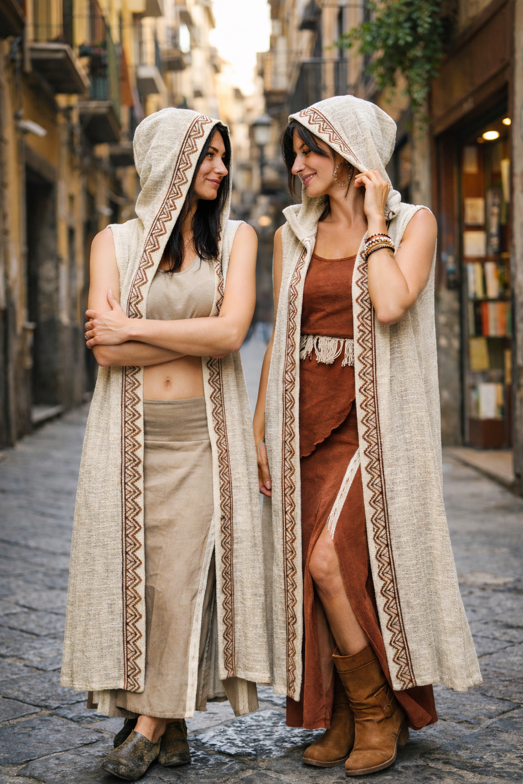 Kimono con cappuccio