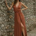 Lifestyle product photo - terracotta dress
