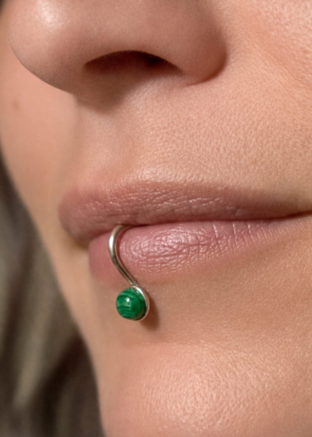 Tribal Future - Lip Cuff Argento 925 Senza Foro