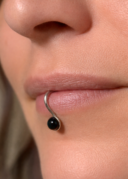 Tribal Future - Lip Cuff Argento 925 Senza Foro