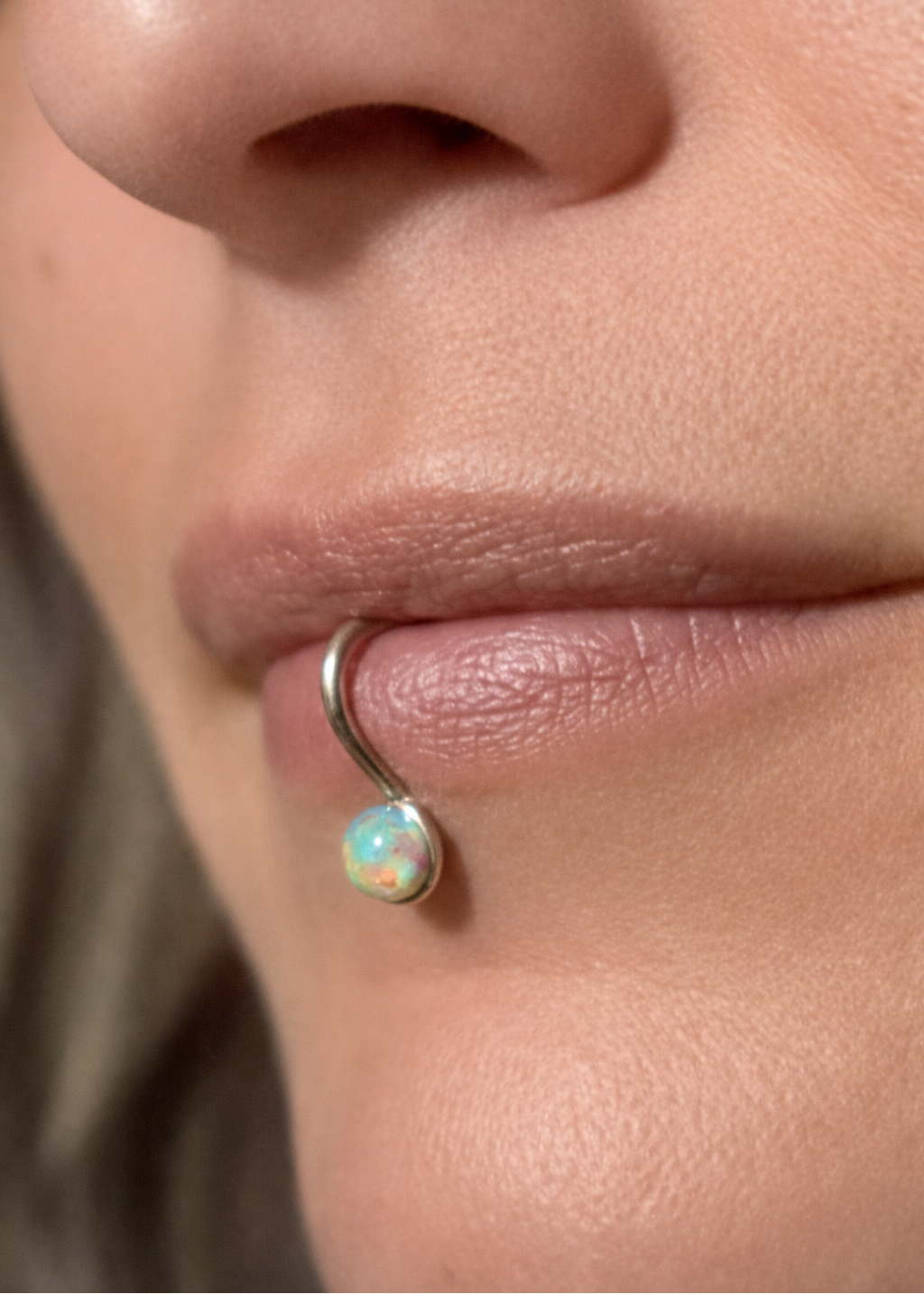 Tribal Future - Lip Cuff Argento 925 Senza Foro