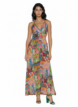 Multicolor dress front view