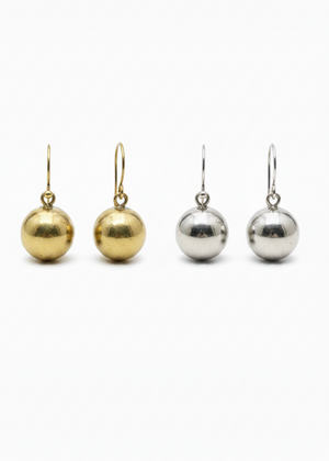 Orecchini Spheres – Copertina Ottone e Argento