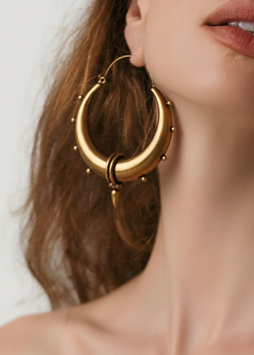 Orecchini in ottone - senza collane