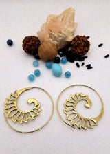 Orecchini Spirale Fiore di Loto - Gipsy Fashion Wear 