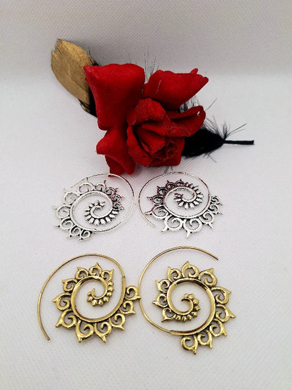 Spiral Mandala Earrings